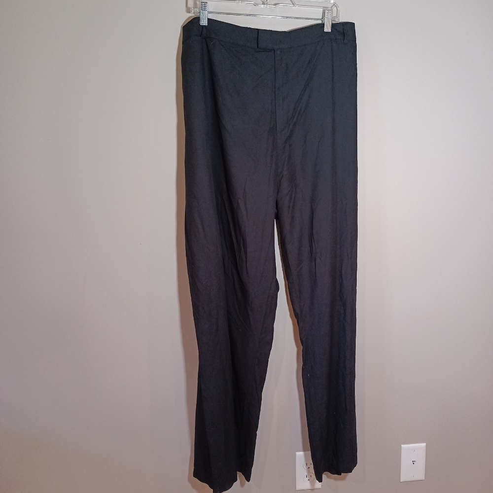 Able Alethea Drapey Wide Leg Trouser in Black Plus Size 20 New